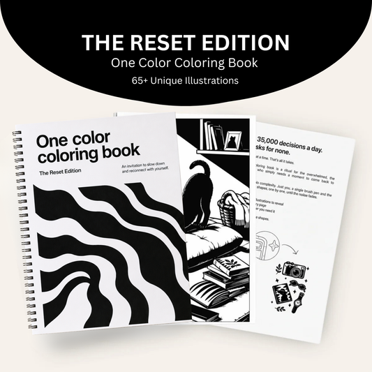 One Color Coloring Book - The Reset Edition®