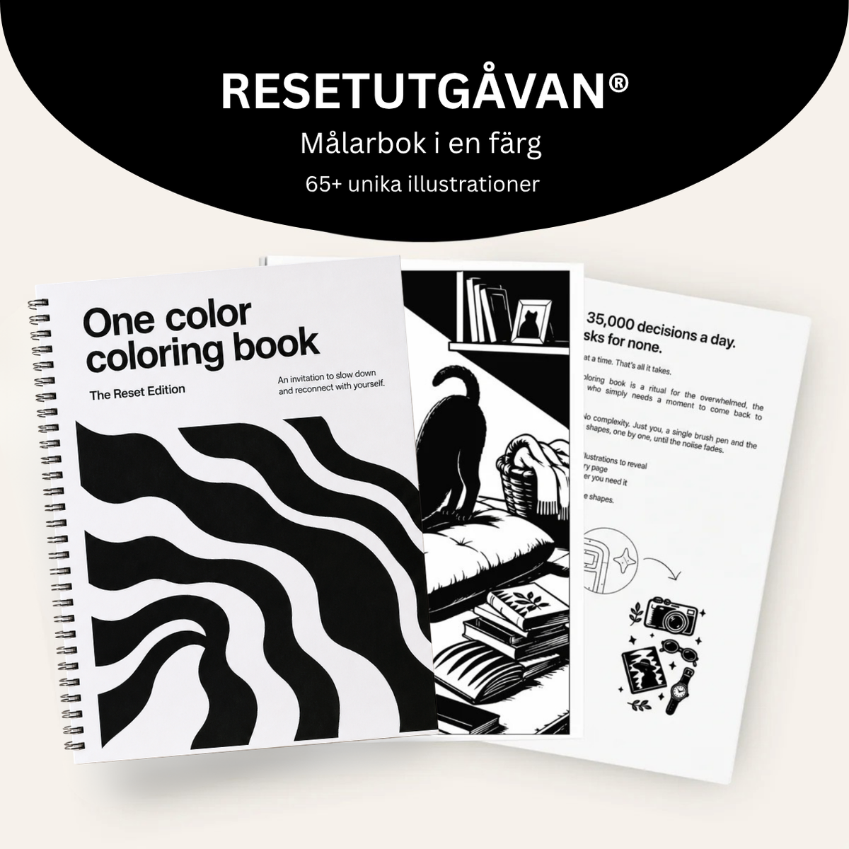 Målarbok i en färg – Resetutgåvan®