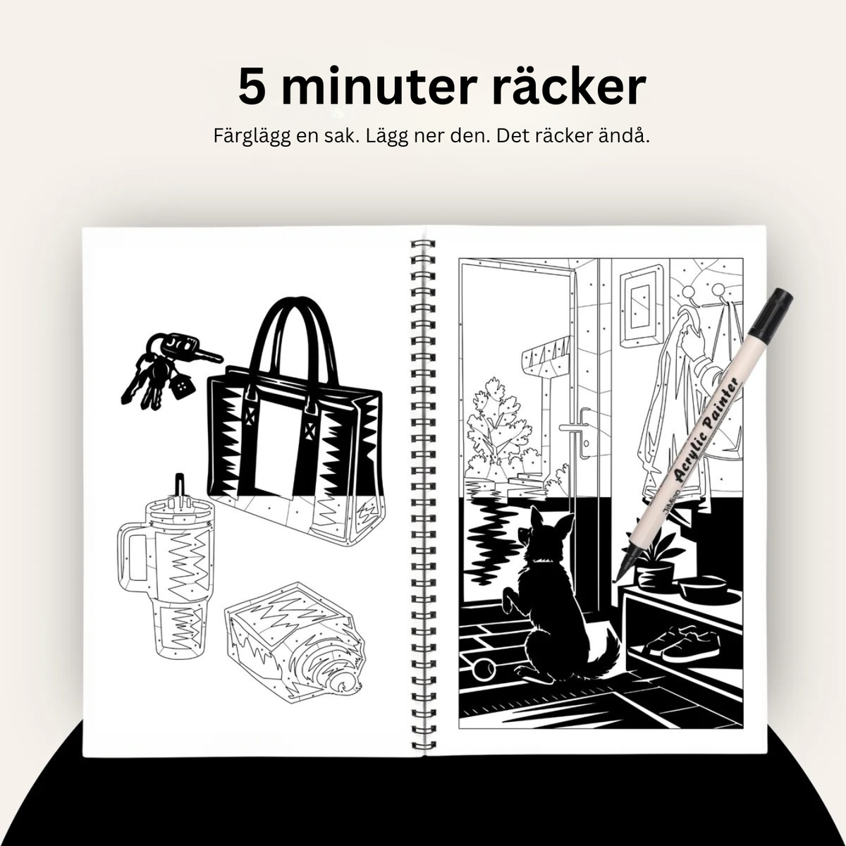 Målarbok i en färg – Resetutgåvan®