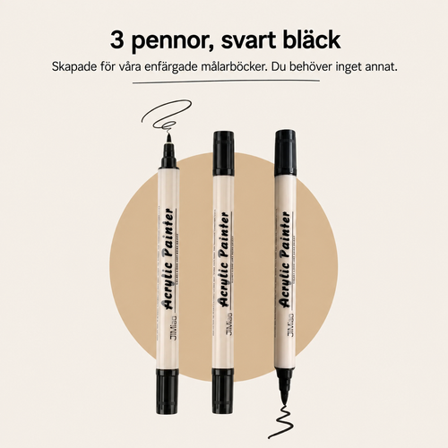 3 Dubbelsidiga penselpennor